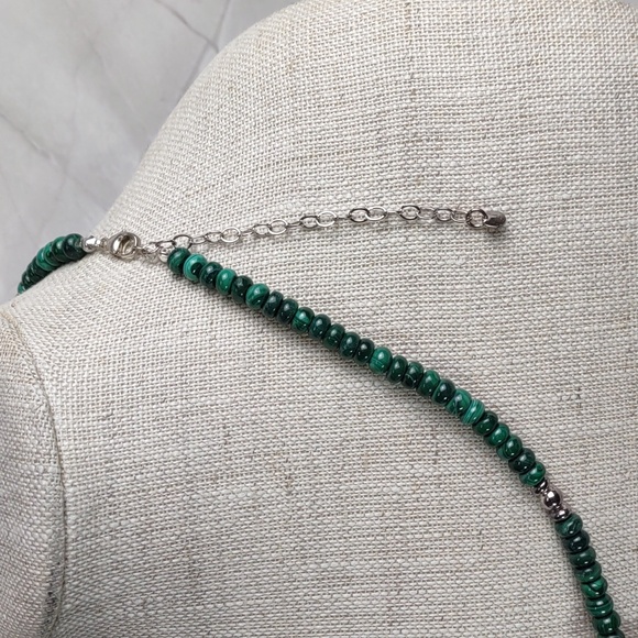 Malachite/Sterling Silver Gemstone Necklace/Pendant - Picture 3 of 8